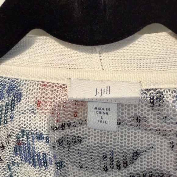 J. Jill Knit Cardigan with Floral Design - Picture 2 of 3